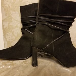 DETAILS NEW LEATHER BOOTS BLACK 11